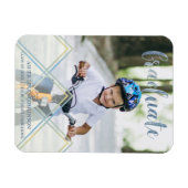 Magnet Flexible Effet de transparence Delicate Bleu Pré K Graduati (Horizontal)