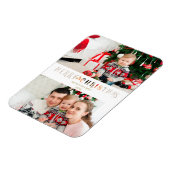 Magnet Flexible Effet papier coupé Noël Photo personnalisée Scrip (Côté Gauche)