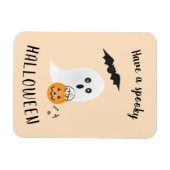 Magnet Flexible Éffrayant Halloween Ghost Trick Ou Traiter Orange (Horizontal)