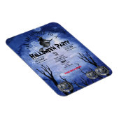 Magnet Flexible Éffrayant Lune Sorcière Citrouilles Graveyard noir (Côté Droit)