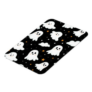 Magnet Flexible Éffrayant mignon Halloween Ghost Nuageux Star Sky