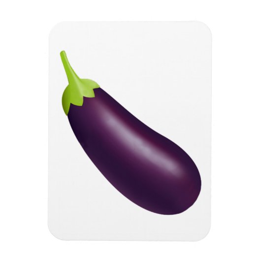 Magnet Flexible Eggplant Emoji (Vertical)