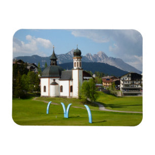 Magnet Flexible Église à Seefeld, Autriche aimant rectangulaire