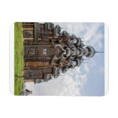 Magnet Flexible Église en bois ornée, Russie (Horizontal)