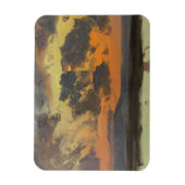 Magnet Flexible Église Frederic Edwin - Ciel au coucher du soleil, (Vertical)