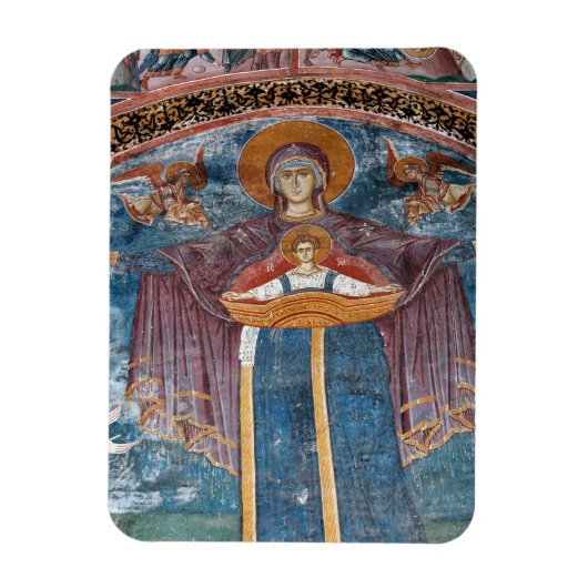 Magnet Flexible Eglise orthodoxe serbe et site de l'UNESCO, (Vertical)