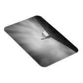 Magnet Flexible Eglise sur une colline en noir et blanc (Côté Droit)