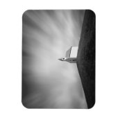 Magnet Flexible Eglise sur une colline en noir et blanc (Vertical)