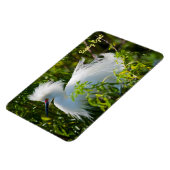 Magnet Flexible Egret neigeux (Côté Gauche)