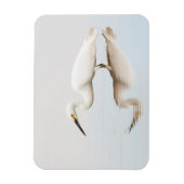 Magnet Flexible Egret sur étang calme (Vertical)