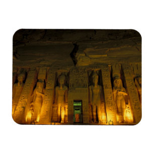 Magnet Flexible Égypte, Abu Simbel, Façade éclairée du petit