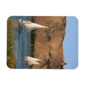 Magnet Flexible Egypte, Assouan, Nil River, Felucca voiliers, (Horizontal)