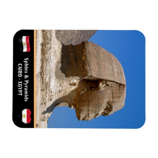 Magnet Flexible Egypte, Sphinx & Pyramides - Ancien Caire (Unesco) (Horizontal)