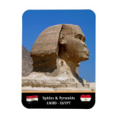 Magnet Flexible Egypte, Sphinx & Pyramides - Ancien Caire (Unesco) (Vertical)