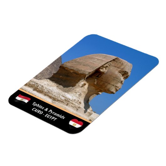 Magnet Flexible Egypte, Sphinx & Pyramides - Ancien Caire (Unesco) (Côté Gauche)