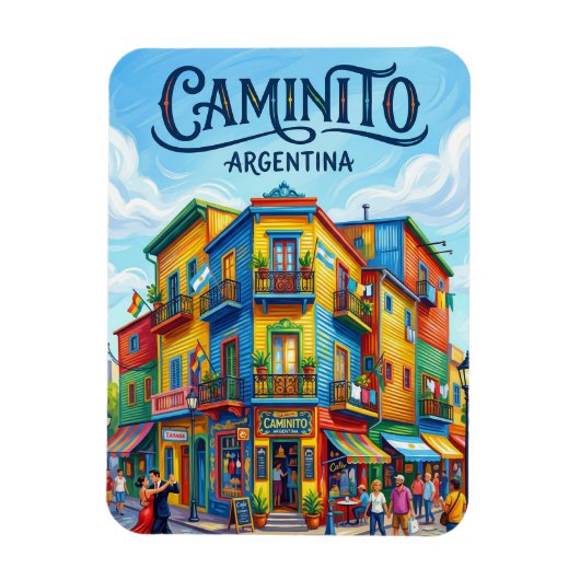 Magnet Flexible El Caminito Argentina (Vertical)