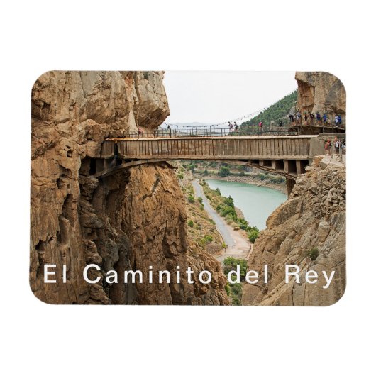 Magnet Flexible El Caminito del Rey. Vue 2 Pont sur l'abîme. (Horizontal)