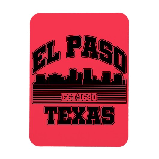 Magnet Flexible El Paso, Texas (Vertical)