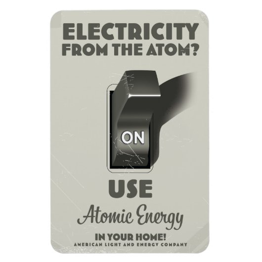 Magnet Flexible Électricité de l'atome (Vertical)