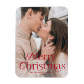 Magnet Flexible Élégance festive Joyeux Noël Photo (Vertical)