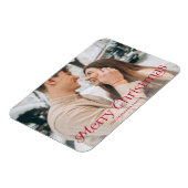 Magnet Flexible Élégance festive Joyeux Noël Photo (Côté Gauche)