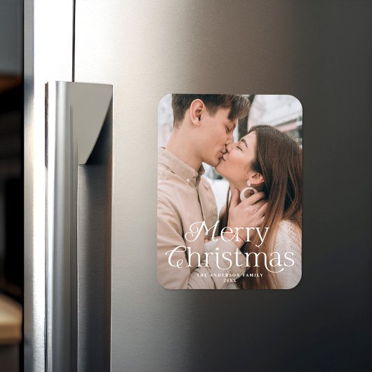 Magnet Flexible Élégance festive Joyeux Noël Photo