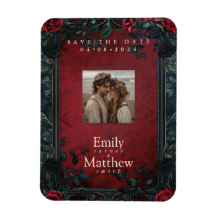 Magnet Flexible Élégance gothique victorienne Mariage Enregistrer 