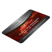 Magnet Flexible Élégance métallique rouge (Côté Gauche)