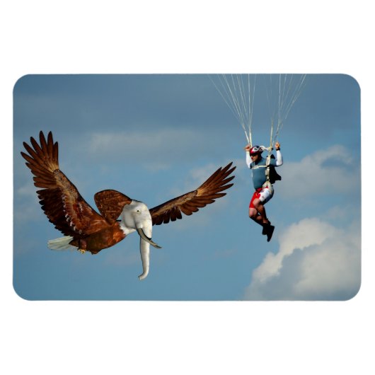 Magnet Flexible Elégant aigle éléphant (Horizontal)