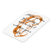 Magnet Flexible Élégant aimant pour cheval avec citation poétique (Côté Gauche)