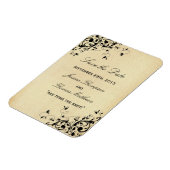 Magnet Flexible Élégant Antique Frottes Mariage Enregistrer La Dat (Côté Gauche)