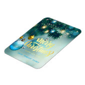 Magnet Flexible Élégant arbre de Noël, balles, étoiles vacances (Côté Gauche)