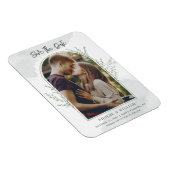 Magnet Flexible Élégant Arc Photo Script Mariage Enregistrer la da (Côté Droit)