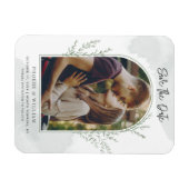 Magnet Flexible Élégant Arc Photo Script Mariage Enregistrer la da (Horizontal)