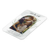 Magnet Flexible Élégant Arc Photo Script Mariage Enregistrer la da (Côté Gauche)