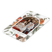 Magnet Flexible Elegant Botanical Citrus Arch Holiday Photo (Côté Gauche)