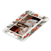 Magnet Flexible Elegant Botanical Citrus Holiday Photo (Côté Gauche)