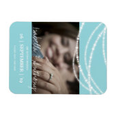 Magnet Flexible Élégant Chic Étincelant Lumières Photo Enregistrer (Horizontal)