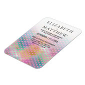 Magnet Flexible Elegant Colorful Wedding Invitation (Côté Gauche)