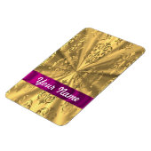 Magnet Flexible Élégant damas en or (Côté Gauche)