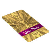 Magnet Flexible Élégant damas en or (Côté Droit)