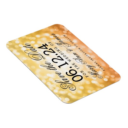 Magnet Flexible Élégant Enregistrer La Date Automne / Automne Part (Côté Droit)
