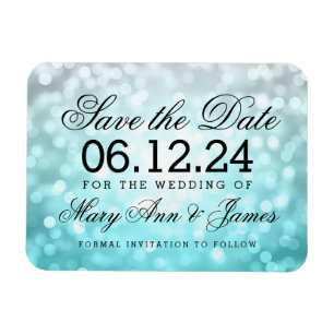 Magnet Flexible Élégant Enregistrer La Date Beach Ombre Parties sc