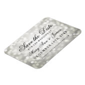 Magnet Flexible Élégant Enregistrer La Date Parties scintillant Ar (Côté Gauche)