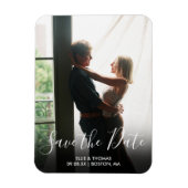 Magnet Flexible Élégant Enregistrer le Mariage photo du script de  (Vertical)