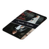Magnet Flexible Élégant Et Moderne Personnalisé 2 Mariage Photo (Côté Gauche)