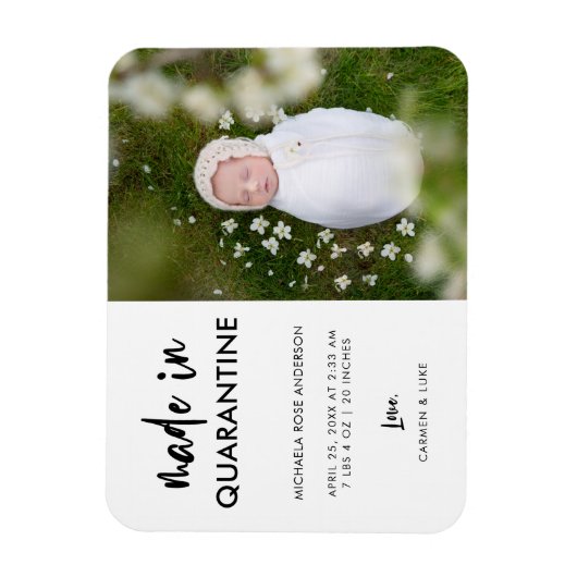 Magnet Flexible Élégant fait en quarantaine Vertical Nouveau-né bé (Vertical)