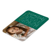 Magnet Flexible Elegant Gold PEACE et JOY 2022 Calendrier Photo (Côté Gauche)