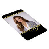 Magnet Flexible Elegant Gold Signature Monogram with Photo (Côté Droit)