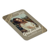 Magnet Flexible Élégant Gold Sparkling Photo Graduation (Côté Droit)